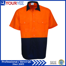 Sicherheit Hi Vis Work Shirts Kurzarm Workwear Shirts (YWS117)